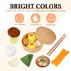 Chinese Breakfast Pretend Play Food Sets for Kids Kitchen 2 Sets Chinese Breakfast Mini Food Play Set Children Pretend Play Toy for Children Family Dollhouse Furniture