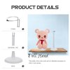 jarbins 4Pcs White Doll Stands Figures Display Holder Doll Support Rack Adjustable Bear Racks Portable Action Figure Bracket Support Doll Holders