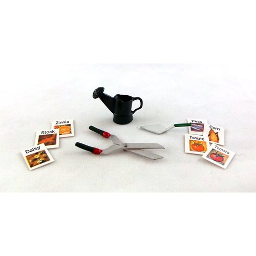 Classics Dollhouse Miniature Garden Set with Seed Packets #IM69020