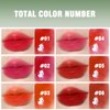 Tiejdhr 6 Colors Lip Gloss Set, Mini Liquid Lip Oil Tinted, Red Non-Stick Cup Hydrating Lip Tint for Cheek Women, Moisturizing Waterproof Long Wear Plump High Pigment & Vivid Color (SET B)