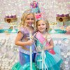 CIEHER Pink Mermaid Sash Set, Birthday Party Favors for Girls - Princess Decorations