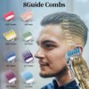 YHAYHO 8 Color Professional Hair Trimmer/Clipper Guard Combs Guide Combs with Metal Clip Color Coded Cutting Guides/Combs - 1/16" to 1"(1.5-25mm) -Great for Hair Clippers/Trimmers Attachment