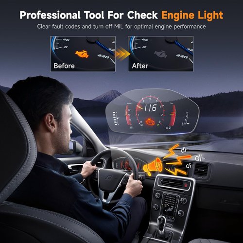 FOXWELL NT201 OBD2 Scanner Car Code Reader Check Engine Light Reader OBDII EOBD Car Computer Diagnostic Scan Tool Auto Fault Code Scanner for All Cars After 1996