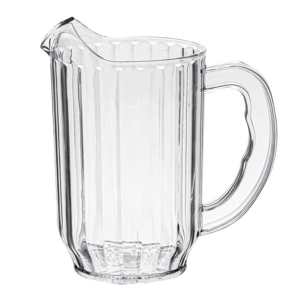 Restaurantware RW Base 32 Ounce Beer Pitcher 1 Durable Restaurant Pitcher - Hard Plastic Serve Soda Lemonade Juice or Sangria Clear Plastic Water Pitcher For Bars Parties or Homes