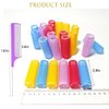 ZMD 36PCS Self Grip Small Hair Curlers, Heatless Roller with Comb Hair Roller for Blowout Salon Hairdressing Home Curlers DIY Hair Styles for Women Medium Short Thin Hair (0.8Inch)