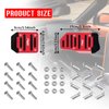 beypovk 3PCS Nonslip Car Pedal Pads, Auto/Manual Aluminum Alloy Gas Pedal Clutch Brake Pad Cover, Auto Universal Interior Accessories (Red)