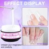 MEKK Solid Nail Glue15g with Handheld UV Nail Lamp,Super Strong Nail Glue,Soft Gel Nail Glue for Press Ons, Mini uv nail lamp for Nail Art DIY,Nail Glue Portable UV Nail Light Kit for Salon
