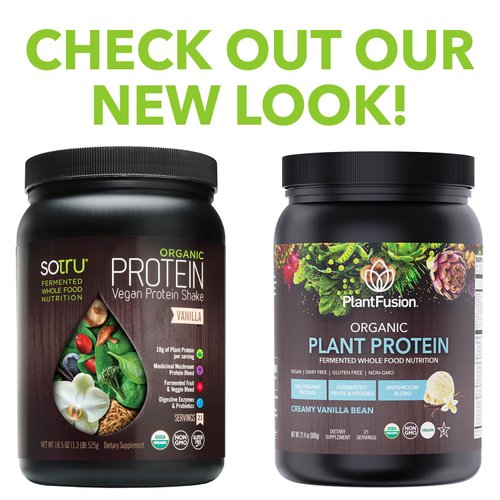 SOTRU Organic Vegan Protein Powder - Whole Food, Plant Based Protein Powder with Green Superfoods, Enzymes & Probiotics - USDA Certified Organic, Non-GMO, Gluten-Free - Vanilla 18.5 oz, 21 Servings