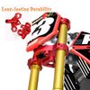 hopsupRC Aluminum 7075 Triple Clamp Set Upgrades Part for Losi 1/4 Promoto MX Motorcycle Dirt Bike RTR FXR LOS06000 LOS06002,Red