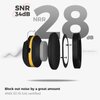 ProCase Noise Reduction Safety Earmuffs, SNR 34dB Noise Cancelling Headphones for Adults Kids Autism, Adjustable Sound Proof Hearing Protection for Shooting Mowing Construction -Orange