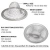 Seatery 1.0" Small Drain Strainer, Drain Mesh Basket, Bathroom Sink Drain Strainers, 2PCS Drain Hair Catchers for Laundry, Mop Pool, Utility, Slop, RV Sink, Stainless Steel Drain Filter
