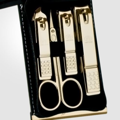 Korean Nail Clippers! World No. 1. Three Seven (777) Travel Manicure Grooming Kit Nail Clipper Set Made in Korea Since 1975 (970BG)