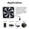 Easy Cloud Computer Fan with AC Plug-120mm Fan 120V 110V 220V with Variable Speed Controller Muffin Axial Fan 12V Case Cooling Fan Small USB Fan for PC Cabinet Doorway Receiver Xbox