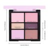 6 Colors Mini Naked Eyeshadow Makeup Palette, Neutral Nude Eye Shadow, Pink&Purple& Brown Matte Make Up Pallet with Mirror Highly Pigmented Long Lasting Waterproof Travel Size Gift Kit (Purple)