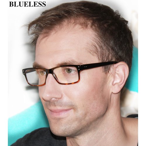 BLUELESS Vintage Reading Glasses Men Women（Tortoise，+0.75）