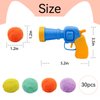 Andiker Cat Toy Balls Set, 30pcs Plush Cat Pom Pom Balls & a Plastic Cat Fetch Toy Launcher Set for Cat Catch and Fetch Interactive Cat Toy with Colorful Cat Balls for Indoor Cat (30 balls+1 launcher)