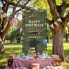 Camo Happy Birthday Backdrop Banner Army Military Camouflage Theme Door Decor for Veterans Soliders Men Boys Birthday Party Favors Decorations Supplies 35.4x72.8in-BECKTEN