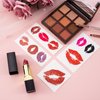 HINZIC 144PCS (48Sheets) Red Lips Tattoo, Small Temporary Kiss Fake Stickers, Self-adhesive Waterproof Face Body Stickers for Women Girls Party Valentine's Day Decor,10 style