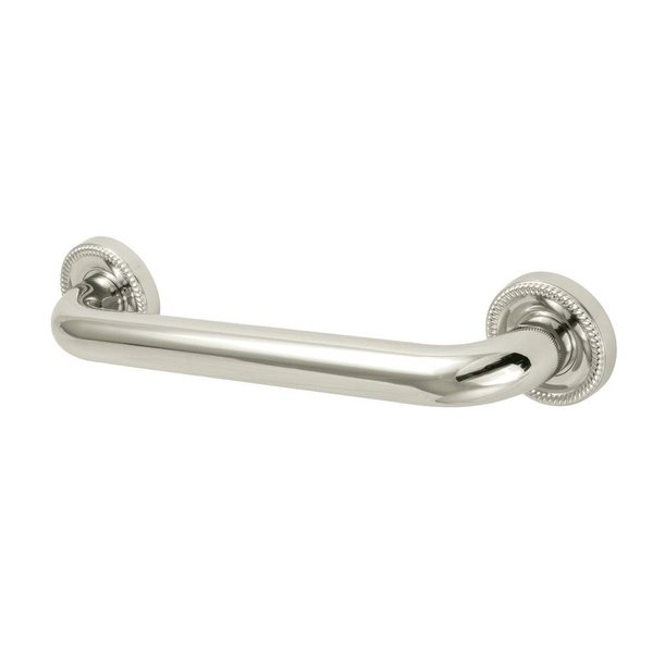 Kingston Brass DR914126 Camelon 12" Grab Bar, 1-1/4" Diameter, Polished Nickel