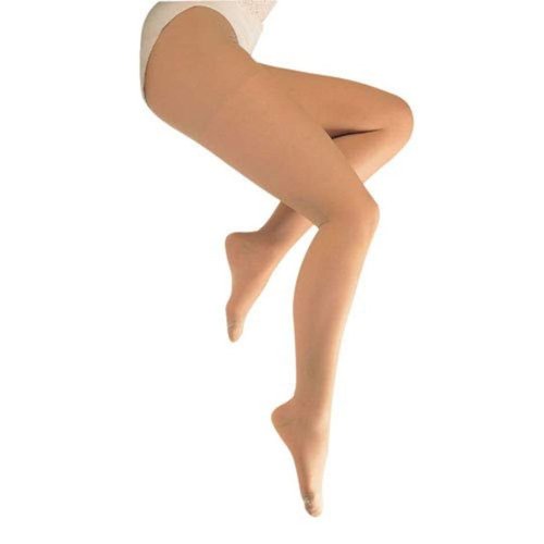 Blue Jay An Elite Healthcare Brand Sheer Support Knee High Compression Socks | Beige Medical Hosiery Legwear | Queen-Plus Closed Toe Pantyhose | 15-20 mmHg