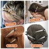 75 Pack Metal Hair Clips, 3.54/2.16/1.77 Inch Metal Duckbill Hair Clips No Crease Hair Clips for Women Hair Styling