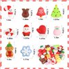 SULOLI 36 PCS Christmas Mochi Squishy Toys, Xmas Squeeze Toys Stress Reliever Anxiety Packs for Kids Christmas Party Favors Stocking Stuffers Gifts