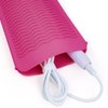1Pack Silicone Heat Resistant Mat Pouch for Hair Straightener, Curling Iron, Flat Iron and Hot Hair Tools Pink
