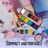 Wolfe FX, 12-color Makeup Palette - Face & Body Paint Kit Essentials