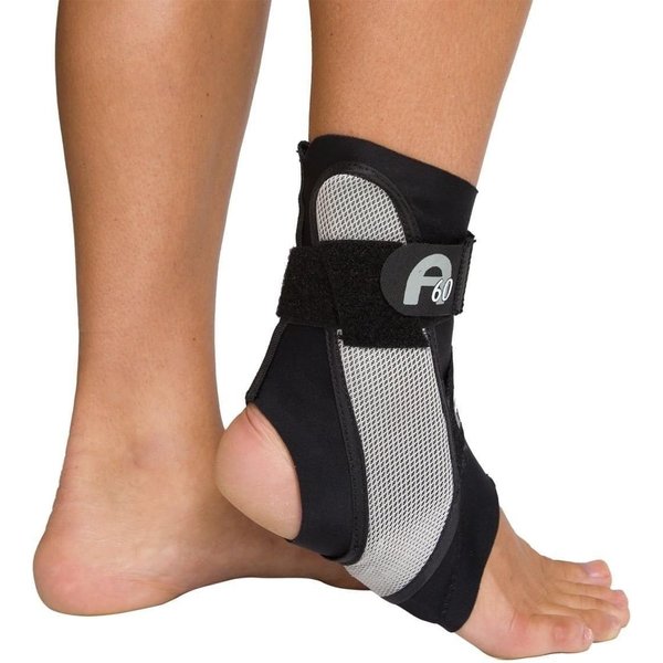Aircast A60 Ankle Support Brace, Left Foot, Black, Medium (Shoe Size: Men's 7.5-11.5 / Women's 9-13)
