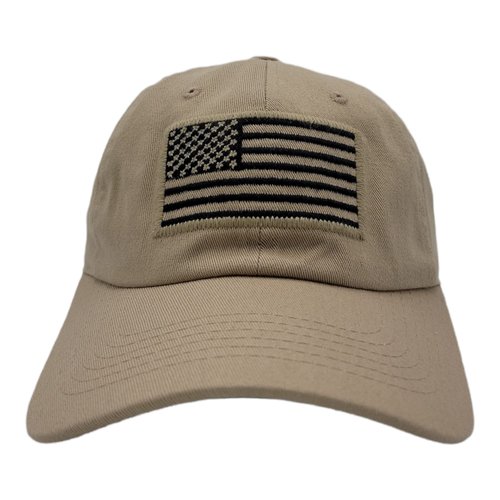 USA American Flag Baseball Cap Military Army Operator Adjustable Hat (Beige)