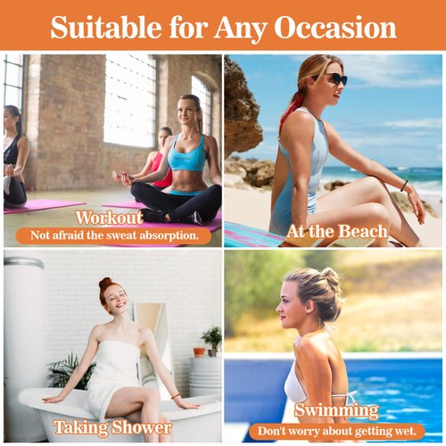 MAQIHAN Hair Ties - 40Pcs Telephone Cord Elastic Ponytail Holders for Thick Hair, Women, Girls and Teens in Neutral Colors