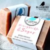 Bluebyrd Soap Co. Honeysuckle Bar Soap | Floral Scented Organic Plant Based Oil Handmade Soap Bars | Cold Processed, Vegan, Gentle Cleansing Bar for Healthy and Glowing Skin (Honeysuckle)