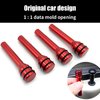 Yumfugu Pack-4 Car Door Lock Knobs, 1.93" x 0.47" Personalized Inner Door Lock Pull Pins, Car Inner Door Pull Pins Decor, Universal for Most Cars, Trucks, SUVs (Red)