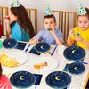 96 Pcs Starry Night Plates and Napkins Party Supplies Sweet theme Tableware Set Galaxy Party Decorations Favors for Outer Space Birthday Baby Shower Serves 24 Guests