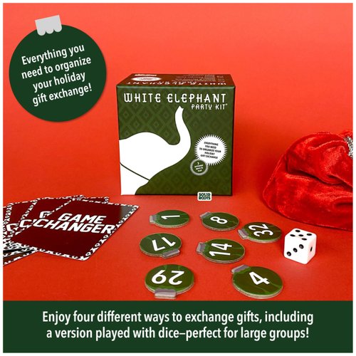 Spin Master Games, SolidRoots Mini White Elephant Gift Exchange Game Party Kit - Spice Up Swap Traditions, Holiday Games, Ages 8+