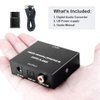 Optical-to-Coaxial OR Coaxial-to-Optical Digital Audio Converter, ROOFULL Bi-Directional Digital Coaxial to/from Optical Toslink SPDIF Audio Converter/Adapter/Repeater