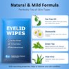 14PCS Tea Tree Oil Eyelid Wipes for Itchy & Dry Eyes, Pre-Moistened Wipes for Styes & Blepharitis, Daily Eye Cleansing Wipes, Hypoallergenic & Soothing For Sensitive Eyes, Stay Hydrated Lid Wipes