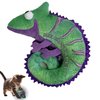 ME GUSTA PET Lizard Catnip Toys with North American Catnip | Lizard Cat Toy Crinkle Paper Sound | Lizard Kitten Toy Teething Chew | Cats Kicker Crinkle Paper | Chameleon Cat Toy 4.5-INCH