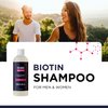 Biotin and Rosemary Shampoo for Thinning Hair - Sulfate Free Biotin Shampoo for Men with Hair Thickening Essential Oils - Deep Cleansing Volumizing Shampoo for Thin Hair with Zinc and Tea Tree Oil