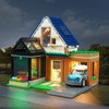 Rorliny LED Light Kit for Lego City Family House and Electric Car 60398 Building Set, Creative Lighting kit Compatible with Lego 60398 (Lights Only, No Lego Set)