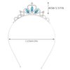 Yean Girls Tiara and Crown Blue Crystal Princess Crowns Birthday Party Tiara Hair Accessories Costume Tiara Headband for Women and Girls(Blue)