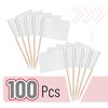 Mr. Pen- Blank Toothpick Flags, White, 100 Pcs, Cheese Markers, Cheese Labels for Charcuterie Board, Charcuterie Labels, Cheese Board Labels, Charcuterie Board Labels, Buffet Labels, Flag Toothpicks