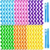 YEVYO 30 Pcs Heatless Hair Curlers Wave Curls Styling Kit with 2 Pcs Styling Hooks, No Heat Hair Curlers Heatless Wave Curlers for Women Girls Long Medium Short Hair (6 Colors, 45 cm/17.71 inch)