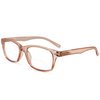 In Style Eyes Seymore Retro Bifocal Cheaters Reading Glasses - Full-Rimmed Classic Oval Acetate Frame - Non-Progressive Lens - Clear Rose - 1.5x