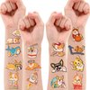 Corgi Temporary Tattoos Birthday Party Supplies Decorations 96PCS Tattoos Stickers Pet Dog Cute Party Favors Kids Boys Girls Gifts Ideas Classroom School Prizes Themed Baby Shower Christmas