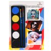 Bowitzki Halloween Makeup Palette 5 Colors Face Body Paint Oil Based with Brush for Zombie Skeleton Clown Witch Football Baseball Sports SFX Costume Cosplay Dress Up (Classic)