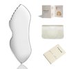 FSwsawX Stainless Steel Gua Sha Facial Tools, Face Comb & Massager Metal Gua sha Tool for Blood Circulation & Lymphatic Drainage, Body and Face Gua Sha Stone for Tighten Skin
