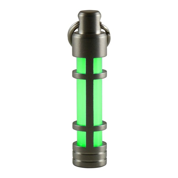 TEC Accessories - Embrite Glow Fob - Stainless Steel - Glow in the Dark - Green - Keychain Accessory - Everyday Carry