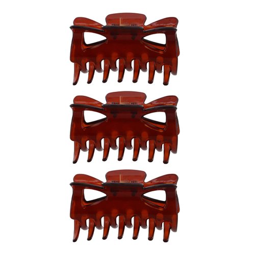 Set of 3 Basic Jaw Clips For Hair