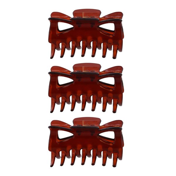 Set of 3 Basic Jaw Clips For Hair